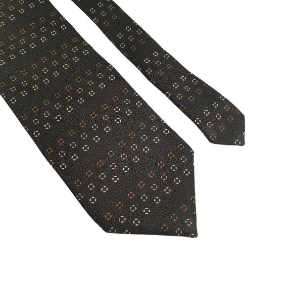 Structure Mens Necktie Tie Designer Accessory Office Work Casual Dad Gift Olive - Picture 2 of 5